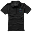 Markham short sleeve women's stretch polo, Female, Double Piqué knit of 95% Cotton and 5% Elastane, Anthracite, XXL