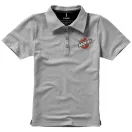Markham short sleeve women's stretch polo, Female, Double Piqué knit of 95% Cotton and 5% Elastane, Grey melange, XS