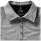 Markham short sleeve women's stretch polo, Female, Double Piqué knit of 95% Cotton and 5% Elastane, Grey melange, M