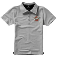   Markham short sleeve women's stretch polo, Female, Double Piqué knit of 95% Cotton and 5% Elastane, Grey melange, XL