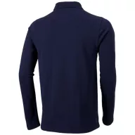   Oakville long sleeve men's polo, Male, Piqué knit of 100% Cotton, Navy, XXL