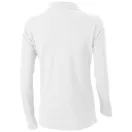 Oakville long sleeve women's polo, Female, Piqué knit of 100% Cotton, White, M