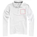 Oakville long sleeve women's polo, Female, Piqué knit of 100% Cotton, White, XXL