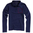 Oakville long sleeve women's polo, Female, Piqué knit of 100% Cotton, Navy, XS