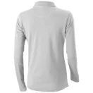 Oakville long sleeve women's polo, Female, Piqué knit of 100% Cotton, Grey melange, XS