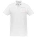 Helios short sleeve men's polo, Male, Piqué knit of 100% Cotton, White, XS