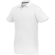   Helios short sleeve men's polo, Male, Piqué knit of 100% Cotton, White, S