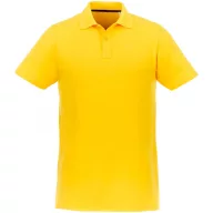  Helios short sleeve men's polo, Male, Piqué knit of 100% Cotton, Yellow, XXL