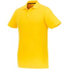   Helios short sleeve men's polo, Male, Piqué knit of 100% Cotton, Yellow, 3XL
