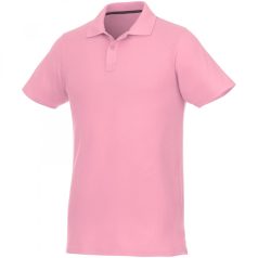   Helios short sleeve men's polo, Male, Piqué knit of 100% Cotton, Light pink, 3XL