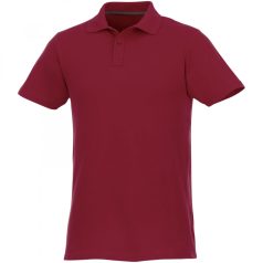   Helios short sleeve men's polo, Male, Piqué knit of 100% Cotton, Burgundy, L