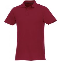   Helios short sleeve men's polo, Male, Piqué knit of 100% Cotton, Burgundy, XL