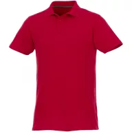   Helios short sleeve men's polo, Male, Piqué knit of 100% Cotton, Red, XXL