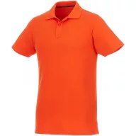   Helios short sleeve men's polo, Male, Piqué knit of 100% Cotton, Orange, M