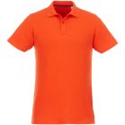 Helios short sleeve men's polo, Male, Piqué knit of 100% Cotton, Orange, M