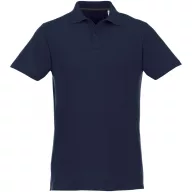   Helios short sleeve men's polo, Male, Piqué knit of 100% Cotton, Navy, L