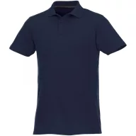   Helios short sleeve men's polo, Male, Piqué knit of 100% Cotton, Navy, 3XL