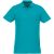 Helios short sleeve men's polo, Male, Piqué knit of 100% Cotton, Aqua, S