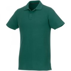   Helios short sleeve men's polo, Male, Piqué knit of 100% Cotton, Forest green, 3XL