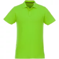   Helios short sleeve men's polo, Male, Piqué knit of 100% Cotton, Apple Green, 3XL