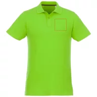   Helios short sleeve men's polo, Male, Piqué knit of 100% Cotton, Apple Green, 3XL
