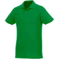   Helios short sleeve men's polo, Male, Piqué knit of 100% Cotton, Fern green  , M