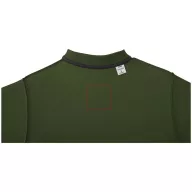   Helios short sleeve men's polo, Male, Piqué knit of 100% Cotton, Army Green, L