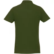   Helios short sleeve men's polo, Male, Piqué knit of 100% Cotton, Army Green, L