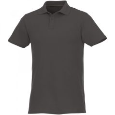   Helios short sleeve men's polo, Male, Piqué knit of 100% Cotton, Storm Grey, M