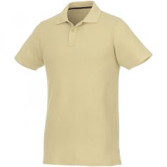   Helios short sleeve men's polo, Male, Piqué knit of 100% Cotton, Light grey, M