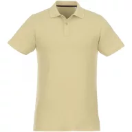   Helios short sleeve men's polo, Male, Piqué knit of 100% Cotton, Light grey, XXL