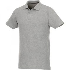   Helios short sleeve men's polo, Male, Piqué knit of 100% Cotton, Heather Grey, XXL