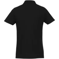   Helios short sleeve men's polo, Male, Piqué knit of 100% Cotton,  solid black, XS