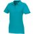Helios short sleeve women's polo, Female, Piqué knit of 100% Cotton, Aqua, L