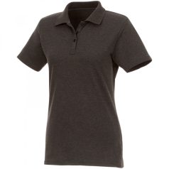   Helios short sleeve women's polo, Female, Piqué knit of 100% Cotton, Heather Charcoal, M