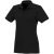 Helios short sleeve women's polo, Female, Piqué knit of 100% Cotton,  solid black, 3XL