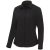 Hamell long sleeve ladies shirt, Female, Poplin of 96% Cotton, 4% Elastane 50x50+40D, 170x72, solid black, S