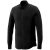Bigelow long sleeve men's pique shirt, Male, Double Piqué knit of 95% Cotton and 5% Elastane, solid black, XS