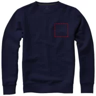   Surrey crew Sweater, Unisex, Knit of 80% Cotton and 20% Polyester, brushed on the inside, Navy, M