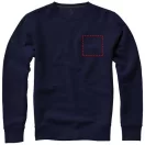 Surrey crew Sweater, Unisex, Knit of 80% Cotton and 20% Polyester, brushed on the inside, Navy, XXL