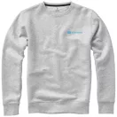 Surrey crew Sweater, Unisex, Knit of 80% Cotton and 20% Polyester, brushed on the inside, Grey melange, XL