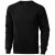 Surrey crew Sweater, Unisex, Knit of 80% Cotton and 20% Polyester, brushed on the inside, solid black, XS