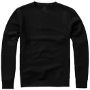 Surrey crew Sweater, Unisex, Knit of 80% Cotton and 20% Polyester, brushed on the inside, solid black, L