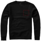 Surrey crew Sweater, Unisex, Knit of 80% Cotton and 20% Polyester, brushed on the inside, solid black, XXL