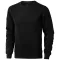 Surrey crew Sweater, Unisex, Knit of 80% Cotton and 20% Polyester, brushed on the inside, solid black, XXS