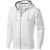 Arora hooded full zip sweater, Male, Knit of 80% Cotton and 20% Polyester, brushed on the inside, White, S