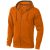 Arora hooded full zip sweater, Male, Knit of 80% Cotton and 20% Polyester, brushed on the inside, Orange, XS