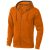Arora hooded full zip sweater, Male, Knit of 80% Cotton and 20% Polyester, brushed on the inside, Orange, M