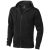 Arora hooded full zip sweater, Male, Knit of 80% Cotton and 20% Polyester, brushed on the inside, Anthracite, M