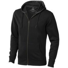   Arora hooded full zip sweater, Male, Knit of 80% Cotton and 20% Polyester, brushed on the inside, Anthracite, L